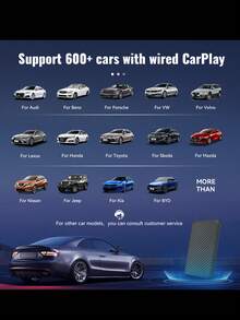 XUDA 2025 New Android /Wireless CarPlay/ Android Auto 3-In-1 Ai Box Quad-Core 2+16GB/4+32GB/4+64GB Storage Car Smart Box With Built-In Large Number Of APPs Stable Transmission Video Playback, Voice Control, GPS Navigation, Wireless And Wi-Fi Connection