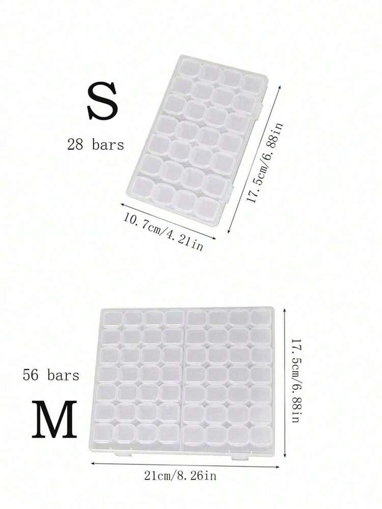 1pc Transparent Divided Storage Box, Clear Jewelry Box For Nail Art Tools, Small Items Storage, Rings, Earrings, Necklaces, Electronic Components, Multi-Functional DIY Storage Box, Anti-Oxidation, Detachable And Adjustable Compartments, Suitable For Jewelry, Diamond Painting, DIY Crafts, Small Items, Earrings, Necklaces, Rings, Earrings, Earrings - Multicolor - View 10