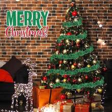 1/4 buc Coronițe de Crăciun din sârmă, Coronițe înfășurate în sârmă strălucitoare, Decorațiuni cu panglici, Agățători lungi strălucitoare pentru brad de Crăciun, Petreceri, Sărbători, Nunți, Zile de naștere, Balustrade de perete pentru brad (Din cauza fixării manuale, este posibil să existe o ușoară desprindere în timpul utilizării)