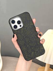 Minimalistische grüne Blumen-Handy hülle, botanisches Design, schickes Design mit Blattmuster, stilvolles, von der Natur inspiriertes Accessoire, stoßfeste Hülle,kompatibel mit iphone 17 pro max/17 pro/17/Air/16promax/16pro/16plus/16/15promax/15pro/15plus/15/14promax/14pro/14plus/14/13promax/13pro/13/12promax/12pro/12 - Weiß(white) - Übersicht 9