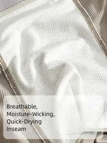 4 Packs Men's Flatfoot Underwear With Ice Silk, High-End Luxury Mesh Pore-Padded Breathable Four-Cornered Long Leg Pants