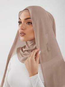 一件式速戴头巾，带磁扣，三合一雪纺围巾/拉法帽，丝滑柔软透气的雪纺面料，适合日常穿着，也适合节日、祈祷、朝圣等场合。 - 多色 - 查看 15