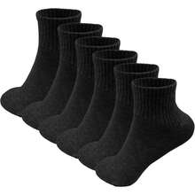 3/6er Doppelpack Sortiment: Schwarz/Weiß/Grau Mehrfarbige Mischung & Passende einfarbige Optionen Unisex Knöchelsocken geeignet für alle Jahreszeiten Knöchelsocken mit minimalistischem einfarbigem Design Passende Socken für Paare