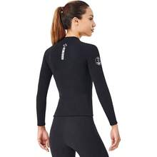 Wetsuit Top Women Men 2MM Neoprene Wetsuit Jacket Long Sleeve Diving Surfing Top 3MM 1.5MM Wetsuits Shirt Vest Scuba Swimming Snorkeling Suit Swimsuit Warm Front Zip For Water Sports