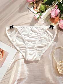 4件套可爱蝴蝶无缝中腰女士内裤，适合运动、瑜伽和日常穿着 - 彩色 - 查看 2