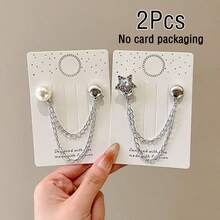 1/2/4/6 Stück einstellbare magnetische Hosenklemmen und Manschettenklemmen geeignet für dünne Kleidung, abnehmbare Saum-Clips geeignet für Hosen und T-Shirts, starker magnetischer Clip-Verschluss