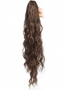 Extensión de cola de caballo de 26 pulgadas de largo de fibra sintética resistente al calor, adecuada para que las mujeres la usen en fiestas y uso diario.