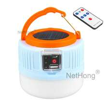 Solar LED Camping Light USB Rechargeable Outdoor Tent BBQ Hiking Emergency Lamp - Blue - View 5