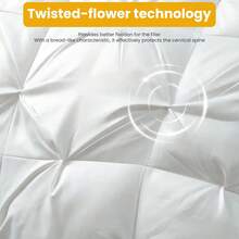 2 Pillows - Household Pillows - Bed Pillows, - 白色 - 查看 5