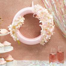 Handmade Foam Wreath -12 X 12 X 2 Inches, 3 Pieces Set, White - Foam Wreath