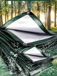 1 pieza Lona multiusos impermeable, con ojales reforzados, adecuada para cubiertas de camiones, uso al aire libre, camping y accesorios para tiendas de campaña, protección impermeable, sombra contra la lluvia, resistente al desgarro, bordes reforzados, ojales a prueba de óxido, ideal para protección solar al aire libre y uso agrícola, hecha de material de PE, totalmente impermeable, tela impermeable duradera para camping, disponible en varios colores y tamaños