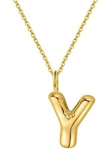 Clepsidra ®   Collares para mujer, collar inicial de Acero Inoxidable para uso diario. Cadenas para mujer resistente y elegante. Regalos y joyeria para mujer ideales para cumpleaños y bodas. Joyería - Y - Ver 12