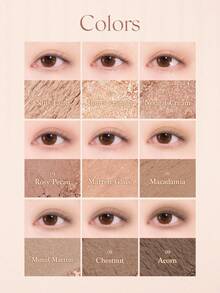 Dasique眼影盘，持久显色，易于上手，顺滑易晕染，纯素配方，无动物实验，节日必备玫瑰女孩最佳色彩魅力氛围，圣诞节送给女性的礼物，时尚女装品牌，返校季，新娘婚纱，夏季，情人节，假期，情人节 - 24 Muted Nuts - 查看 12