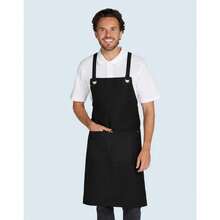 SG Accessories Bistro Provence Crossover Pocket Bib Apron (Grey) - Grey - View 2