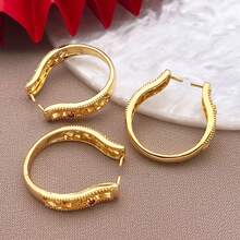 1/3/5 piezas Anillos en blanco chapados en oro de 18K con base ajustable y circonita para hacer joyas y manualidades DIY