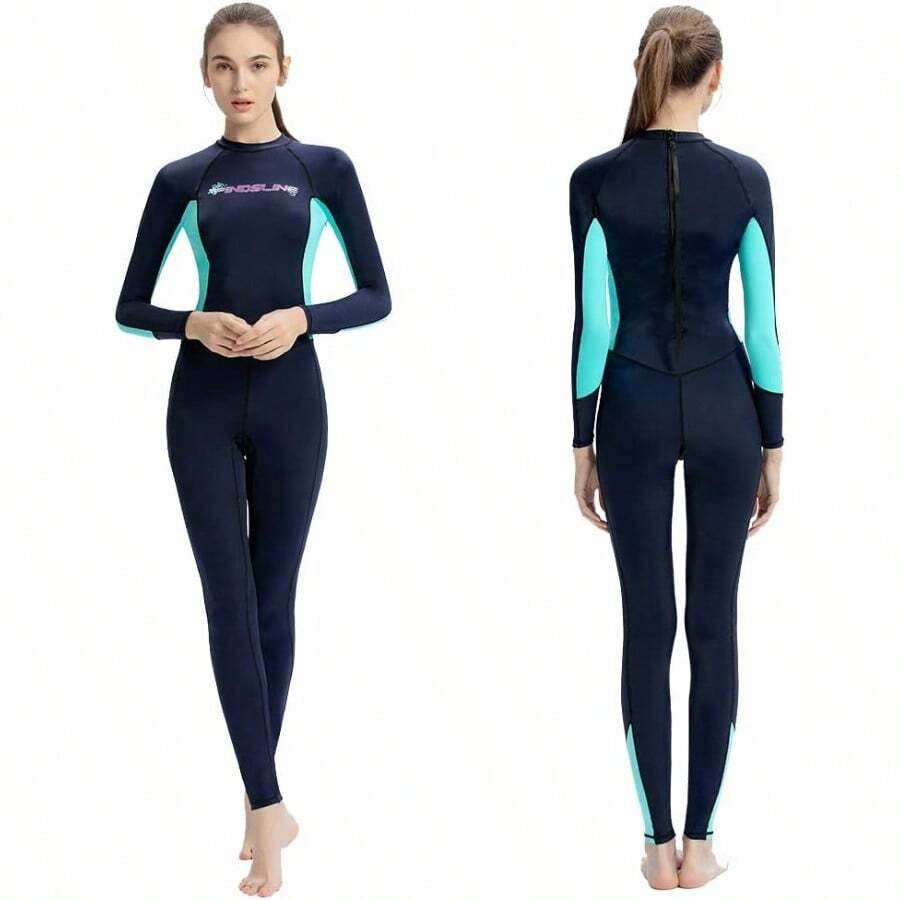 Dive Skins Full Body Swimsuit Wetsuit Scuba Rash Guard Diving Suit For Women Men Adult Long Sleeve Swimwear One Piece UV Protection Quick Dry Sunsuit For Surfing Snorkeling Kayaking