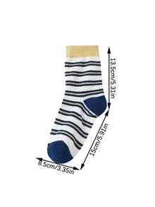 5 Paar smaragdfarbene gestreifte Knöchelsocken, modischer College-Stil Wadensocken geeignet für tägliches Einkaufen, Fitness und Laufen, passend zu Sneakers, stilvoll, schlicht, vielseitig, Kompressionssocken für Frauen