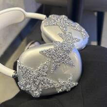 1pc Cool Silver Star Protective Case For AirPods Max Bluetooth Headphones - Silver - View 8