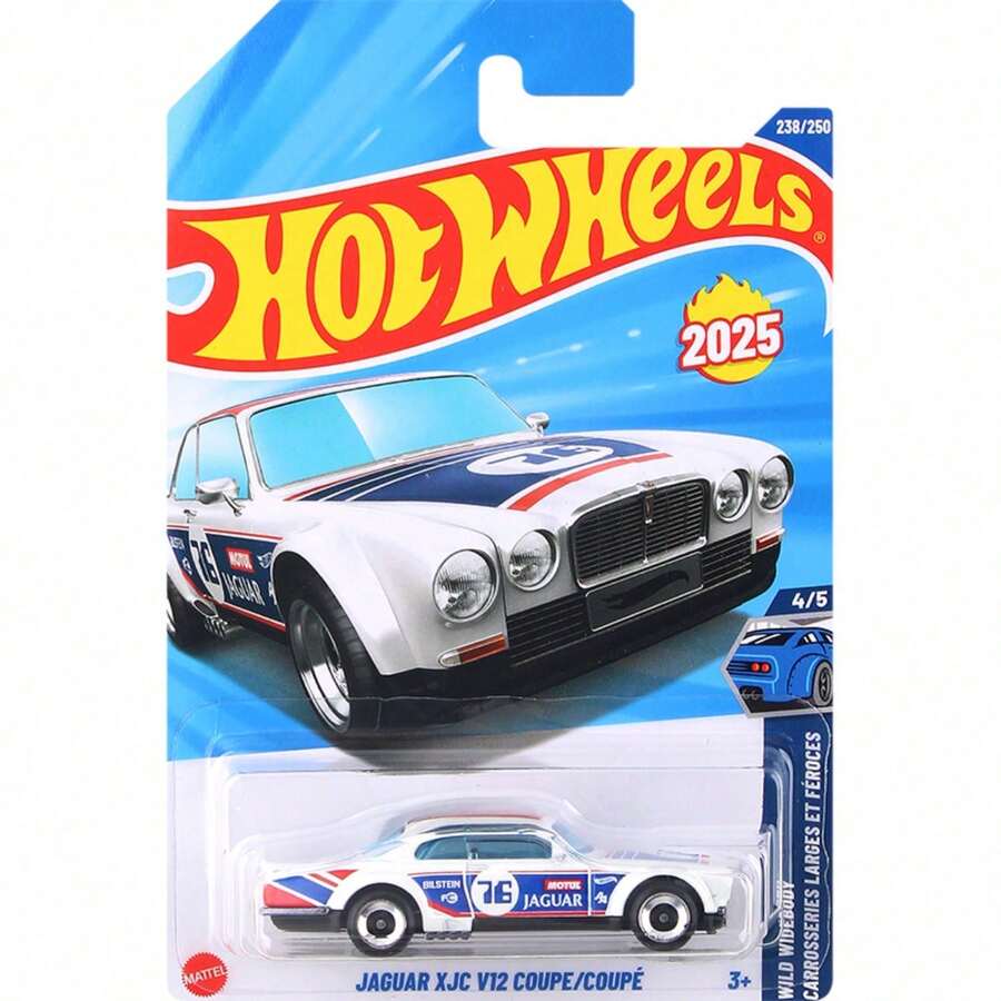 Mattel 2025 New Model Hot Wheels 25P Series Car 1/64 Scale Model Alloy Material Miniature Racing Car Model Give The Child A Toy Car - [25P]238-jaguar XJC V12 - View 1