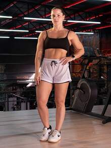 3-Pack 2-In-1 Women's Gym Shorts, Double Fitness Shorts With Hidden Cell Phone Pocket, Compression Butt Lifting Gym Fit Cross Fit - 黑/黑/白 - 查看 2
