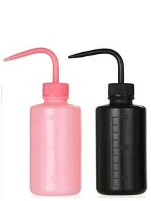 1-2 件 8.45/16.9 盎司塑料挤压瓶 - 冲洗瓶浇水工具、植物和花卉多肉植物浇水瓶（带塑料弯嘴）、盆栽植物尖嘴浇水瓶、纹身清洁瓶