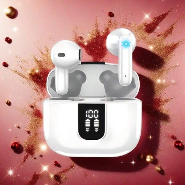 Auricolari senza fili da 5,4 mm, bassa latenza, display LED, ultraleggeri, dimensioni ridotte, cuffie con traduzione multilingue TWS per telefoni cellulari