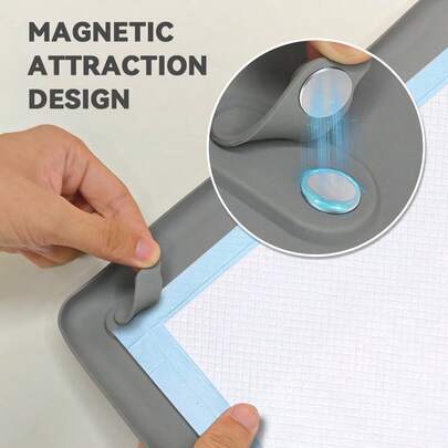 Pet Pee Pad Holder Tray, Suitable For Puppy & Small/Medium Dog Incontinence Potty Training Pads, Urine Pad Tray, Easy To Clean, Protects Home Floors, Pet Supplies