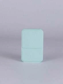 1 Stück tragbarer Make-up Spiegel, einfarbig, PU-Leder, einfach, tragbar, faltbar, süßer Taschenspiegel, perfektes Geschenk für Geburtstag, Abschluss, Heimdekoration, Rückkehr zur Schule, Raumdekoration, Schulmaterial