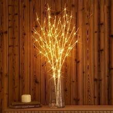 OBOVAY 1pc/3pcs/5pcs/8pcs Battery Powered LED Birch Branch Decorative Lights, Artificial Tree Branch Lights For Elegant Indoor Christmas And New Year Decoration, Fashionable Holiday Home Decor (Batteries Not Included) - Multicolor - View 2