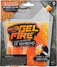 ¡RecomendadoNERF Pro Gelfire - Bolsa Reutilizable de recargas - 10.000 recargas Gelfire deshidratadas - para el Uso con los lanzadores Gelfire¡Top de Temporada - 1 - Ver 9