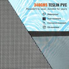 Valla para piscina  , 4 x 96 pies, valla para piscinas enterradas, valla de para niños extraíble, valla para piscina de fácil instalación, valla de piscina de PVC Teslin de 340 g que protege a niños y mascotas - 4 x 96 pies - Ver 4