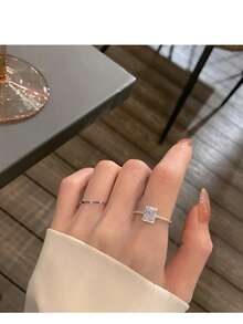 1pc Dopamine Colorful Flower Ring, Cute & Delicate Minimalist Luxury Knuckle Ring For Women