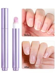 三合一角质层油笔角质层推杆指甲笔死皮角质层去除笔滋润倒刺指甲油笔带陶瓷笔尖用于指甲护理指甲用品