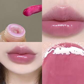 PINKYFOCUS 水果味唇部精华，持久保湿，淡化唇纹，防止干裂，滋养双唇，女士化妆品，美容护肤，日常使用，携带方便，上学、旅行、情人节、万圣节、圣诞节礼物