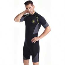 Men's Wetsuits 1.5/3mm Premium Neoprene Back Zip Shorty Dive Skin For SpearfishingSnorkeling Surfing Canoeing Scuba Diving Suits