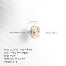 1 Piece Zinc Alloy Wardrobe Drawer Handle, Cabinet Knob, American Retro Furniture Door Handle, Kitchen Handle, Dressing Table, Children's Room Drawer Handle, Furniture Hardware Accessories