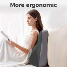 [Christmas Season]Discreet Wedge Pillow For Couples - Memory Foam Seat Cushion, Couples Butt Cushion For Pregnant Women For Sitting And Lying - 灰色雙拼 - 查看 5