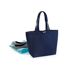 Marina Cotton Tote (French Navy) - Blue - View 3