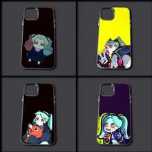 Custodia per telefono compatibile con Cyberpunk-Edgerunners per modelli 16, 15, 14, 13, 12, 11, Mini, Pro, MAX, in colore grigio opaco, antiurto e morbida, compatibile con i modelli 17, 17 Pro e 17 Pro Max