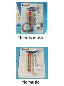 1个带音乐的糖果烟花蜡烛，恶作剧小丑生日蛋糕装饰趣味喷雾蜡烛，派对烘焙用品（无音乐/带音乐） - 彩色 - 查看 3