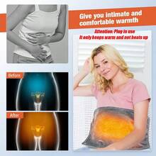 Almohadilla de calefacción alimentada por USB, adecuada para manos, pies y cintura, calentador portátil, calentador eléctrico con interfaz USB, calentador de manos eléctrico de grafeno, chal calentador de manos USB para uso en invierno en la oficina y el hogar, adecuado para el hogar, la oficina y el automóvil, regalo perfecto - Multicolor - Ver 11