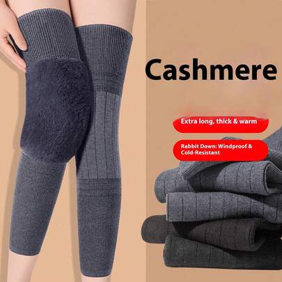 Imitation Cashmere Warm Knee Pads, Thickened And Lengthened Knee Sleeves With Added Wool, Suitable For Men And Women To Prevent Cold In Autumn And Winter, Outdoor Sports, Skiing, Fitness, Etc,Cycling, And Outdoor Activities,Workout Sets Women,Leggings,Workout Equipment,Gym