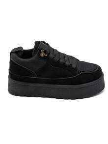Baskets fourrées plateforme -Confort et style casual au quotidien - Noir - Voir 3