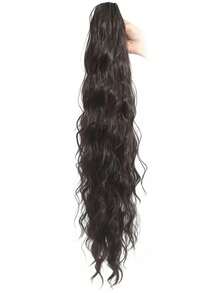 Extensión de cola de caballo de 26 pulgadas de largo de fibra sintética resistente al calor, adecuada para que las mujeres la usen en fiestas y uso diario.