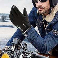 Winter Outdoor Insulated Gloves Full-Coverage Zipper Touchscreen Design Cold-Weather Gloves Engineered For Skiing And Cycling, Delivering Ultimate Warmth And Slip-Resistant Performance. - Black - View 4