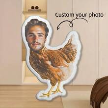 1 Customizable Novel Toilet Shaped Pillow With Personalized Face, Zipper Closure, Hand Washed Short Plush Fabric, Digital Printing, Versatile All Season Pillow For Home Decoration And Gifts - Perfect For Halloween, Christmas, Valentine's Day, Thanksgiving,Machine Washable, Digital Printing