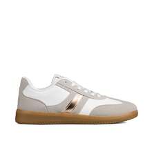 WEIDE Zapatos para mujer versátiles, tenis de mujer casuales retro para uso diario con suela resistente y estilo cómodo - Beis - Ver 4