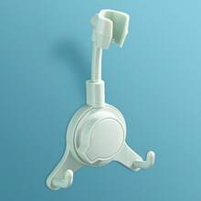 1pc Shower Head Holder - No Drill Suction Cup Installation, Adjustable Bathroom Shower Head Bracket, Easy To Install