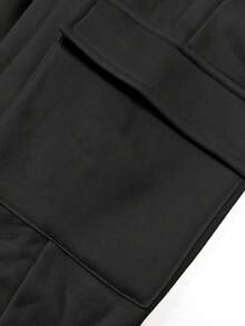 Purechapter 3 Peças Conjunto de Moda Feminina, Moletom Cropped com Capuz e Estampa de Letras com Bainha Curva, Camisole de Cor Sólida, Calça Cargo com Cintura Elástica, Adequado para Outono/Inverno, Versátil para Uso Diário e Atividades ao Ar Livre