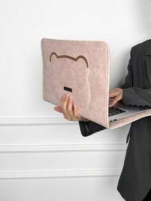 14/15.6 Inch Cute Laptop Sleeve Bag Carrying Case Protective Cover Laptop Bag Laptop Case Laptop Cover For Travel Waterproof Portable For Men Laptop Bags Laptop Bag Laptop Case Laptop Sleeve Laptop Cover For Women Travel Essentials - Watermelon Pink - View 2